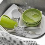 washing dishes